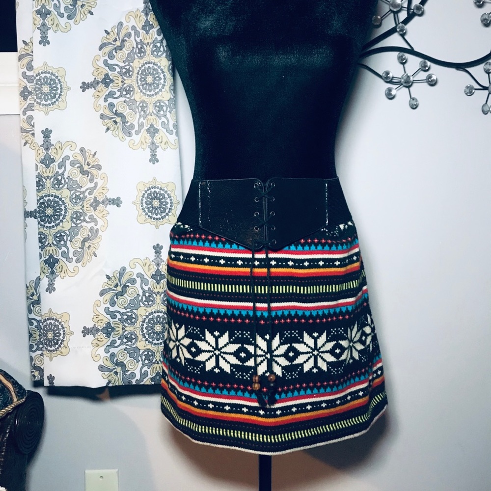 RUE21 Festival Bohemian Tribal Hippie Skirt